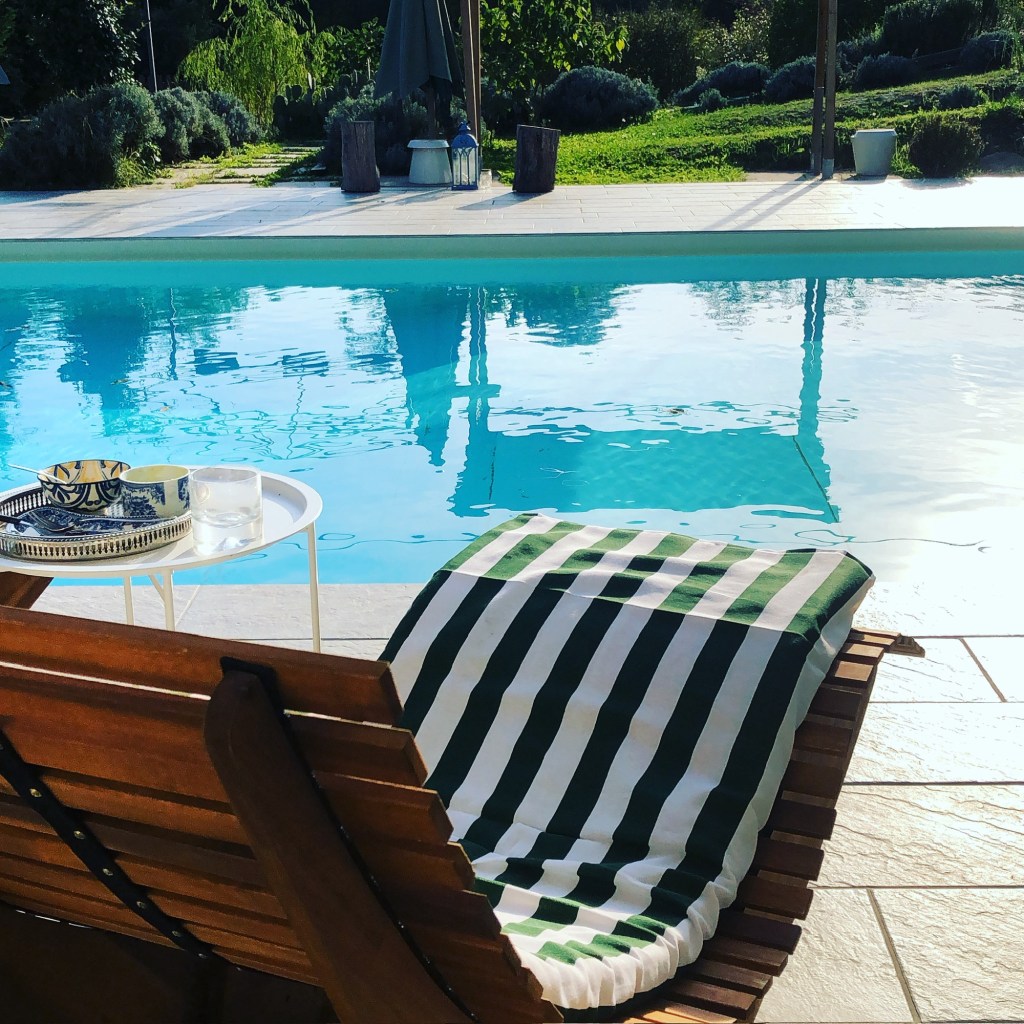 Poolside lounging
